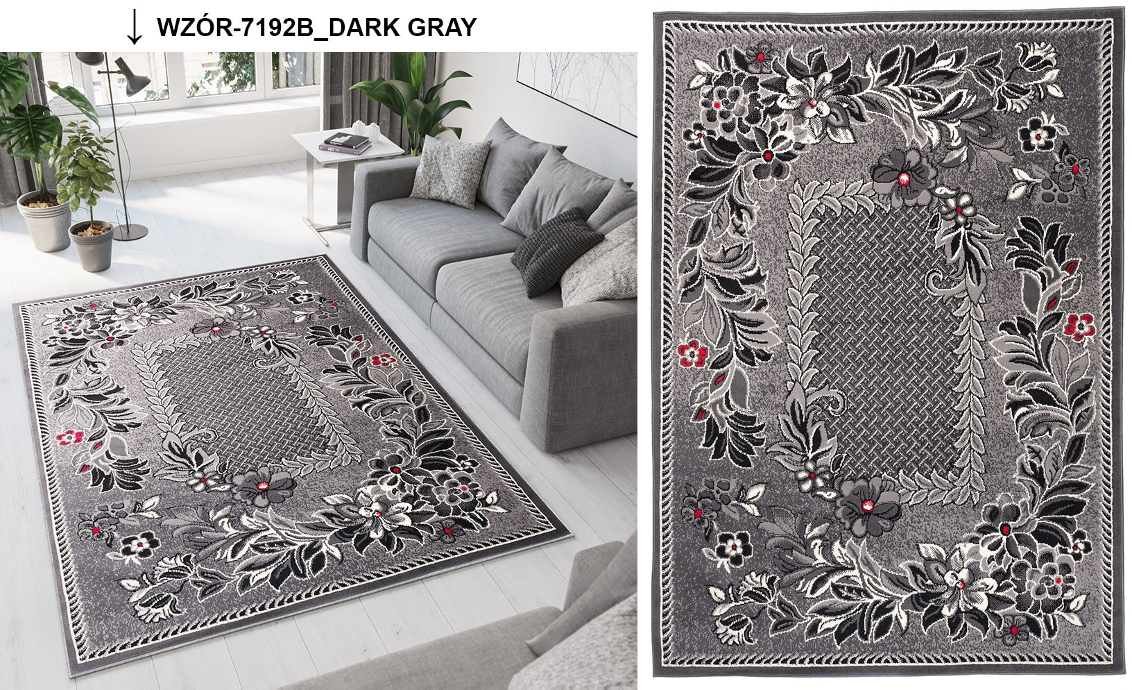 CARPET 140x200 BCF MODERN MODERN GRAY CARPETS For for interiors