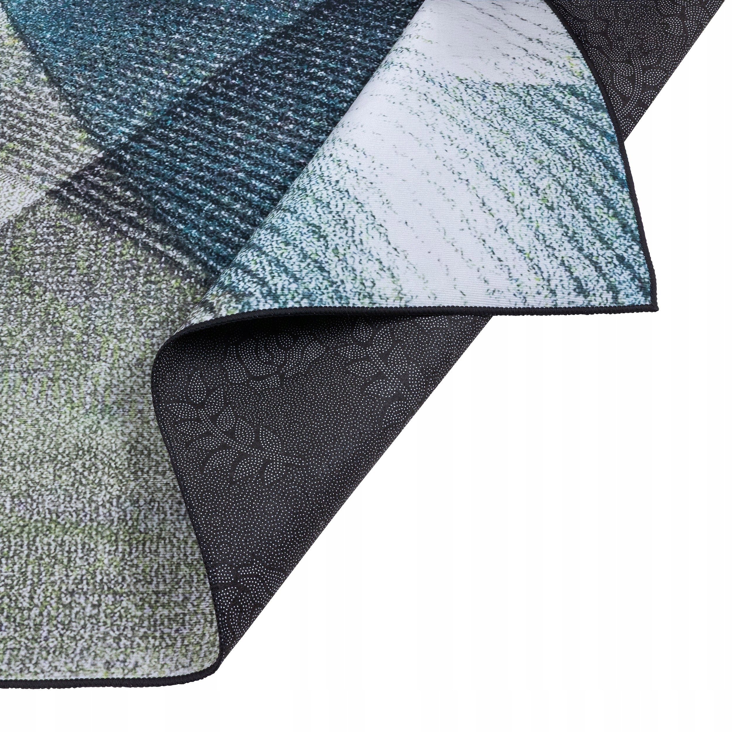 CARPET 160X220CM MODERN FOR LIVING ROOM GREY BLUE GREEN NON-SLIP Manufacturer code DYWAN CANVAS BCF MIĘKKI WŁOS P