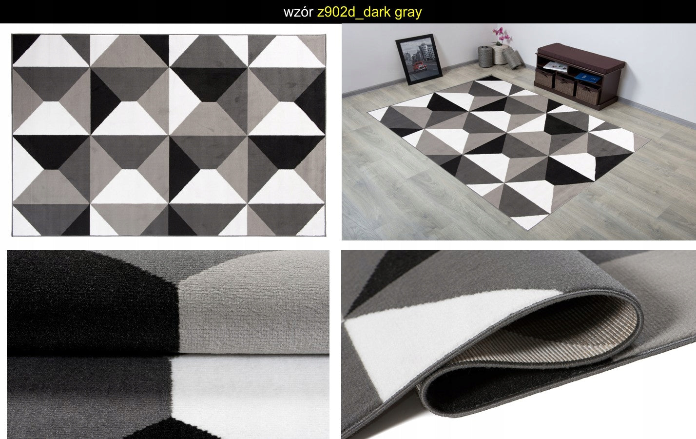 CARPET 160x230 TURKISH COLORFUL PP BCF PLUSH CARPETS Product width 160 cm