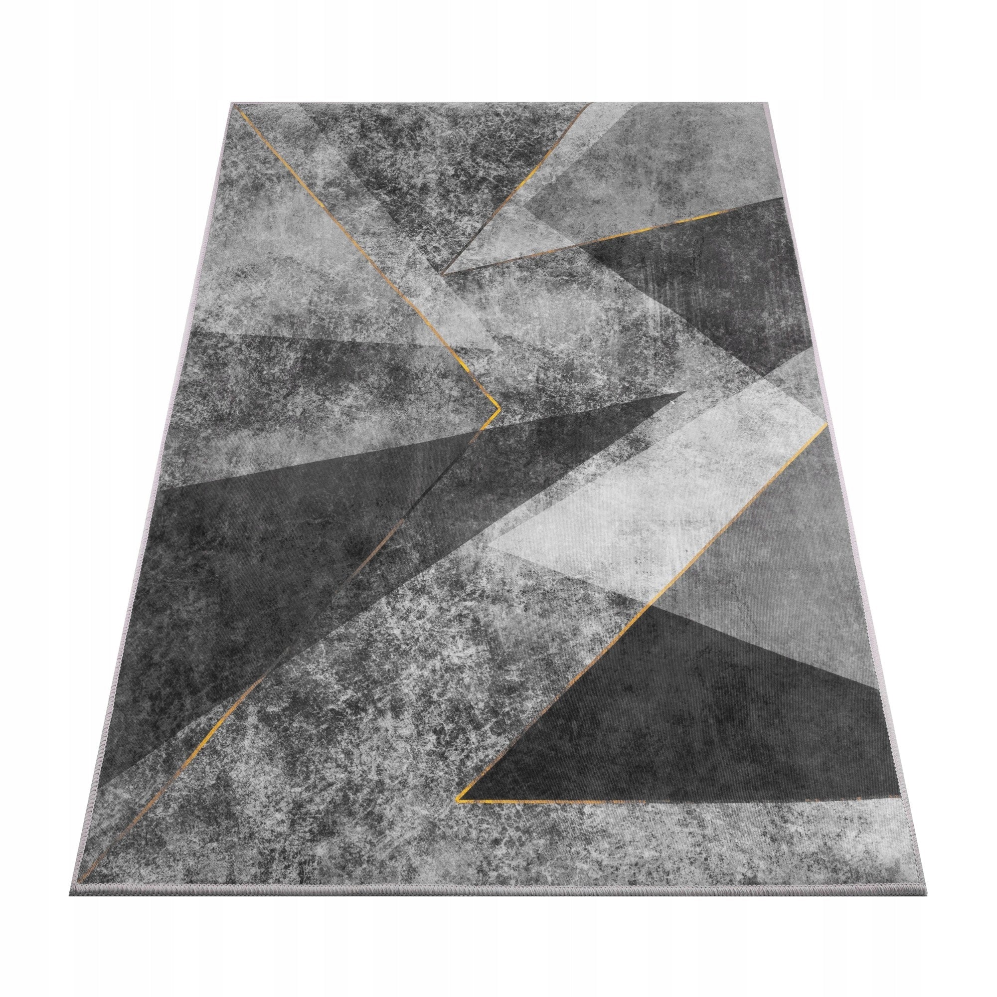 CARPET 220X160 CM GREY-BLACK MODERN FOR LIVING ROOM NON-SLIP