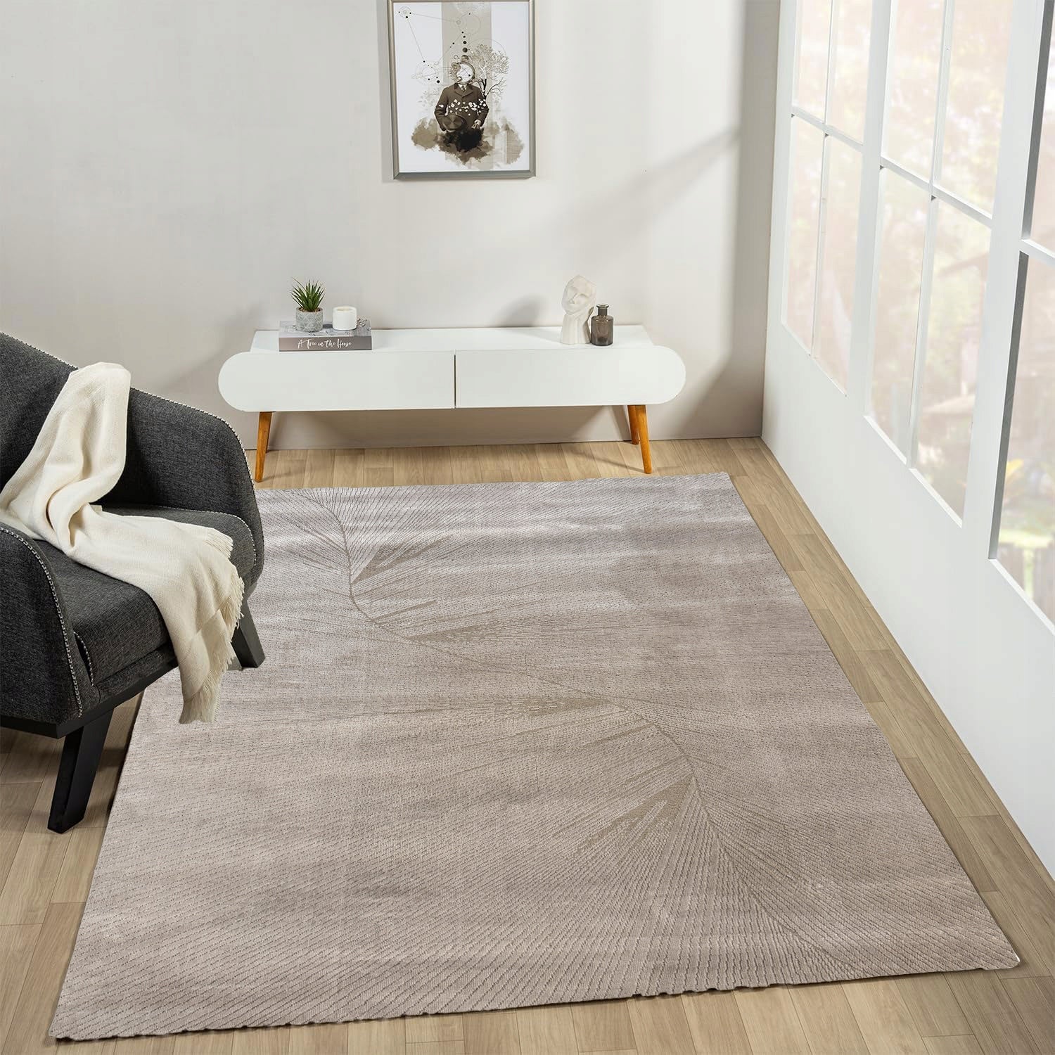 CARPET BEIGE 160X230 CM MINIMALIST SOFT DURABLE COSTA LIGHT PREMIUM Manufacturer code 388 taupe