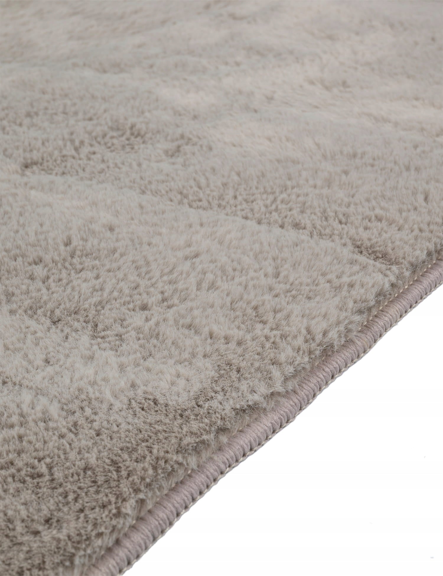 CARPET BEIGE RABBIT SOFT FLUFFY NICE ROOM FUR SMOOTH 120x170CM Thickness 12 mm