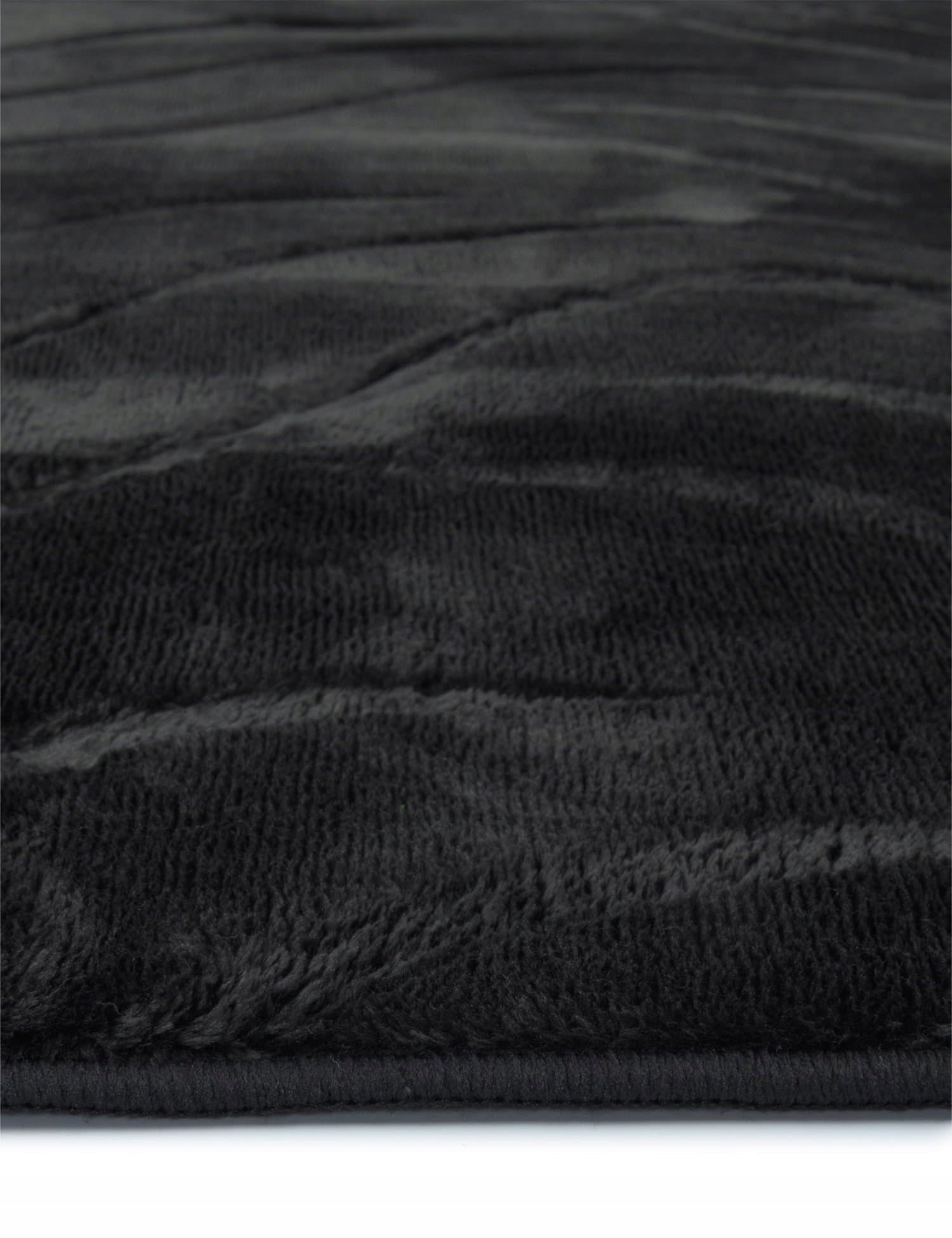 CARPET BLACK GLAMOUR ROOM ELEGANT LOFT 120x170CM NON-SLIP SOFT Thickness 14 mm