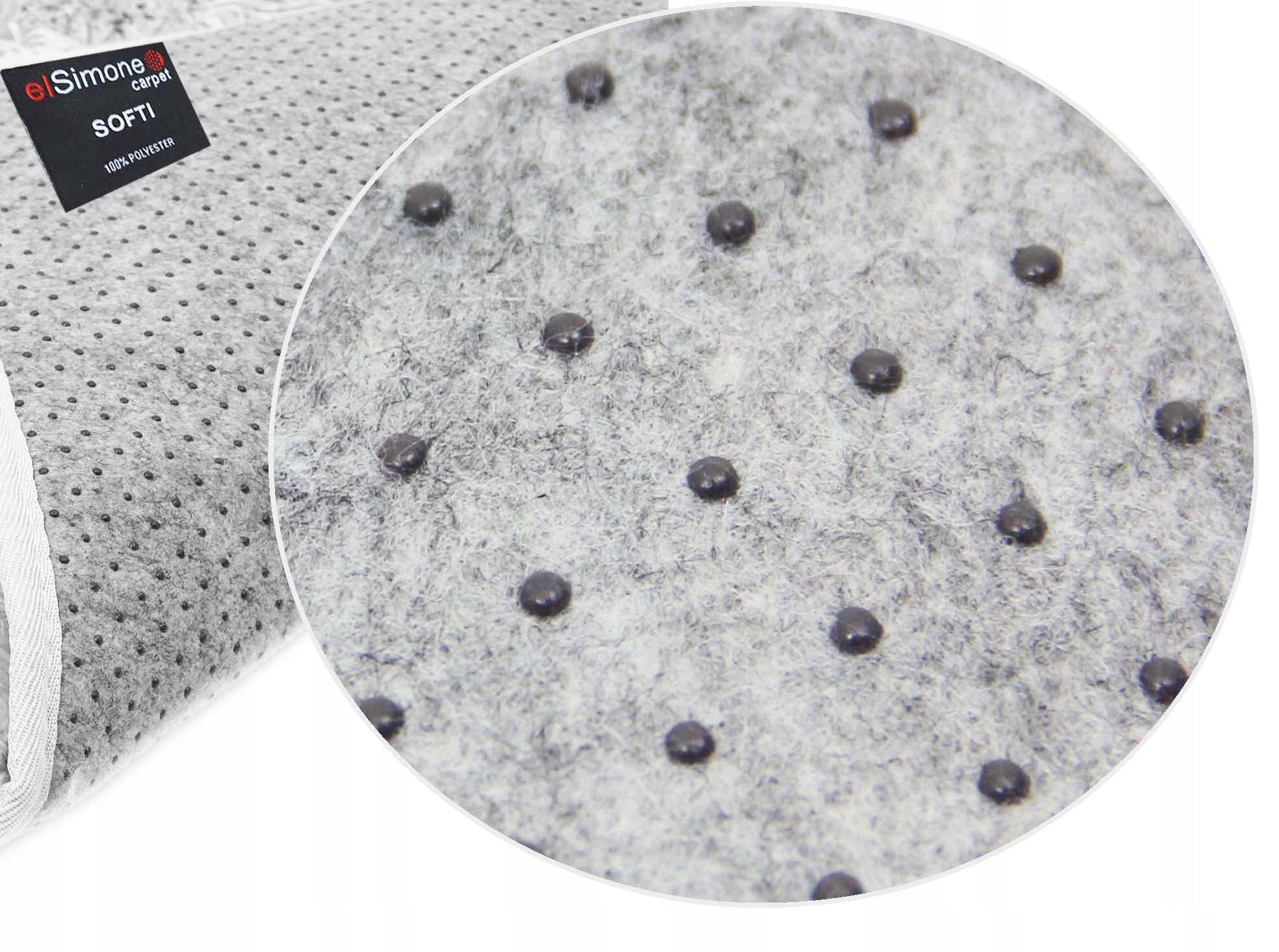 CARPET FOR BATHROOM PLUSH SOFT FOR WASHING SILVER SOFTI 80x150 cm Thickness 40 mm