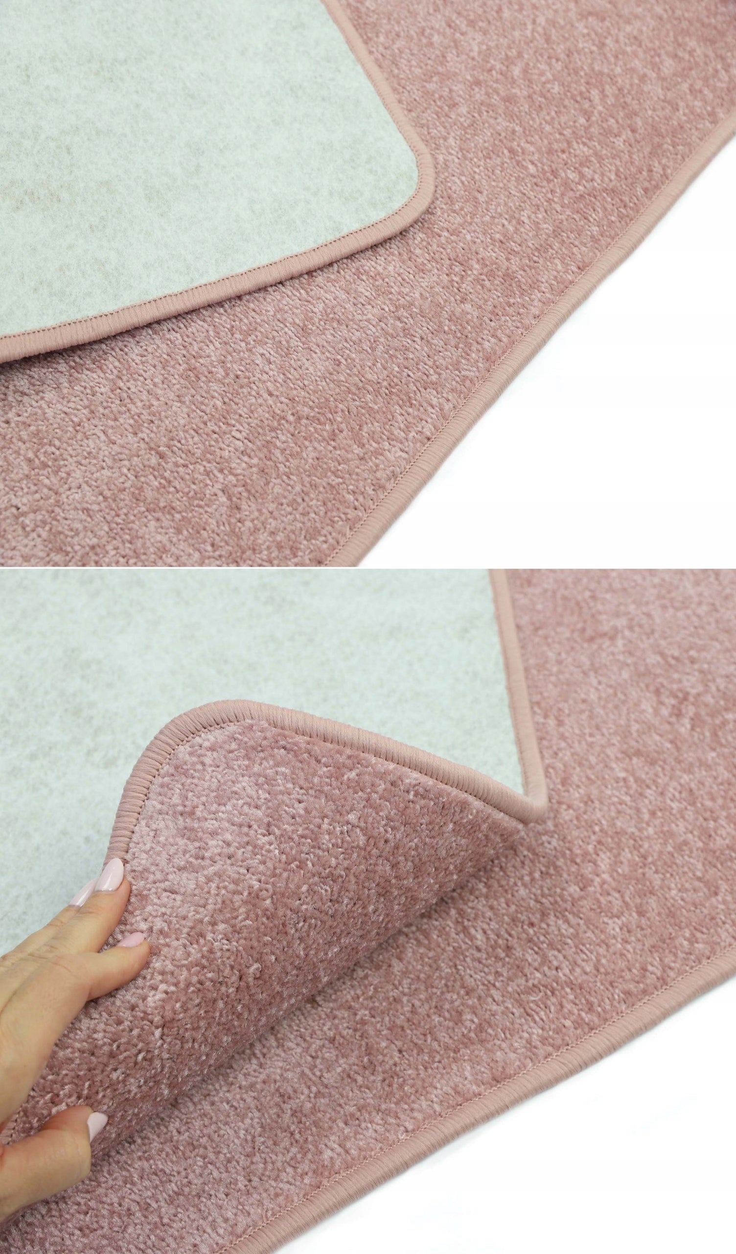 CARPET FOR LIVING ROOM DIAMOND POWDER PINK 150x200 cm Product width 150 cm