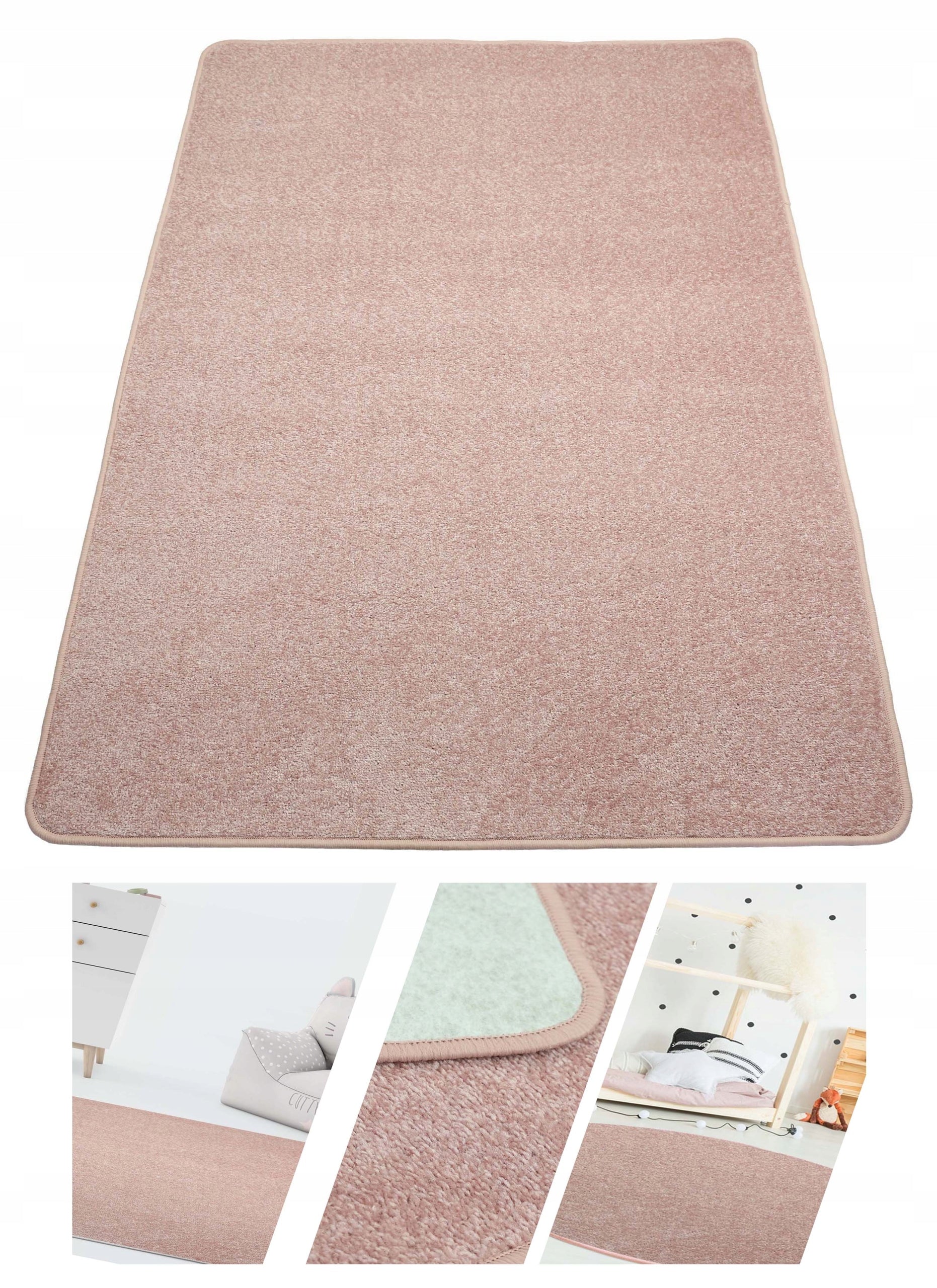 CARPET FOR LIVING ROOM DIAMOND POWDER PINK 150x200 cm