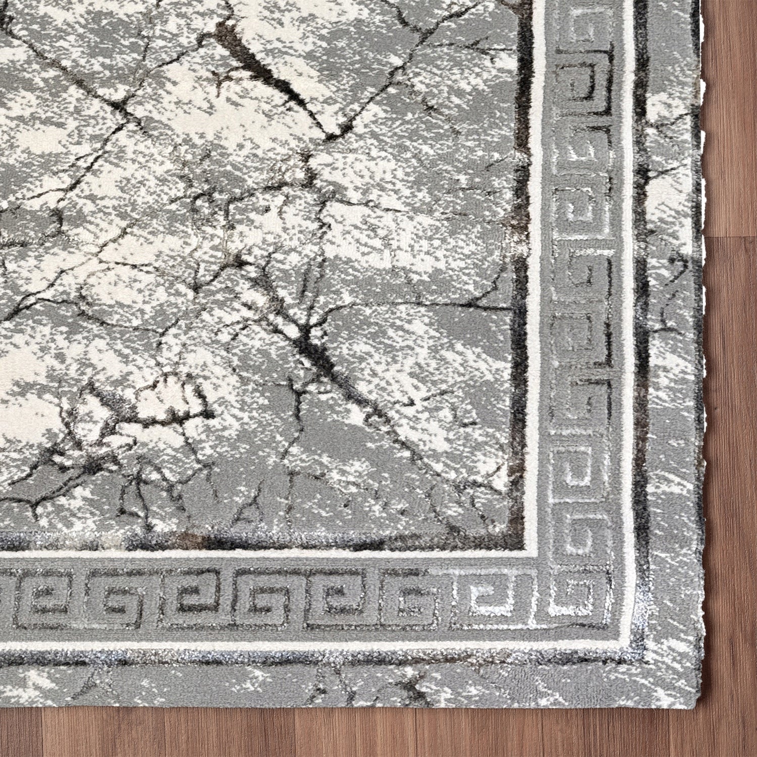 CARPET GREY 200X300 CM FOR LIVING ROOM SUBTLE SILVER THREAD ELEGANT INTERIOR Product width 200 cm