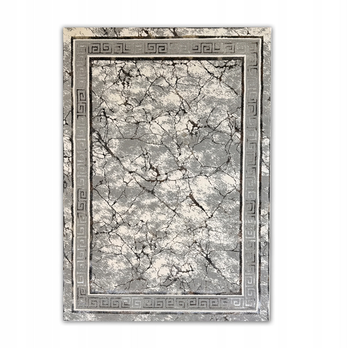 CARPET GREY 200X300 CM FOR LIVING ROOM SUBTLE SILVER THREAD ELEGANT INTERIOR