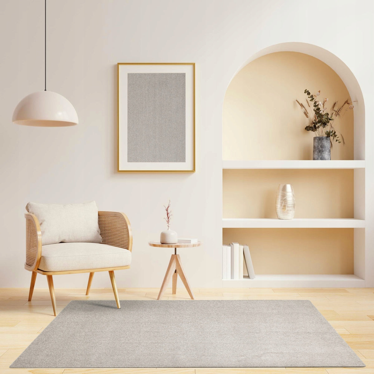 CARPET GREY SOFT ON FELT SMOOTH SHINY FOR LIVING ROOM VEYRON 200x300 cm Brand Akcila