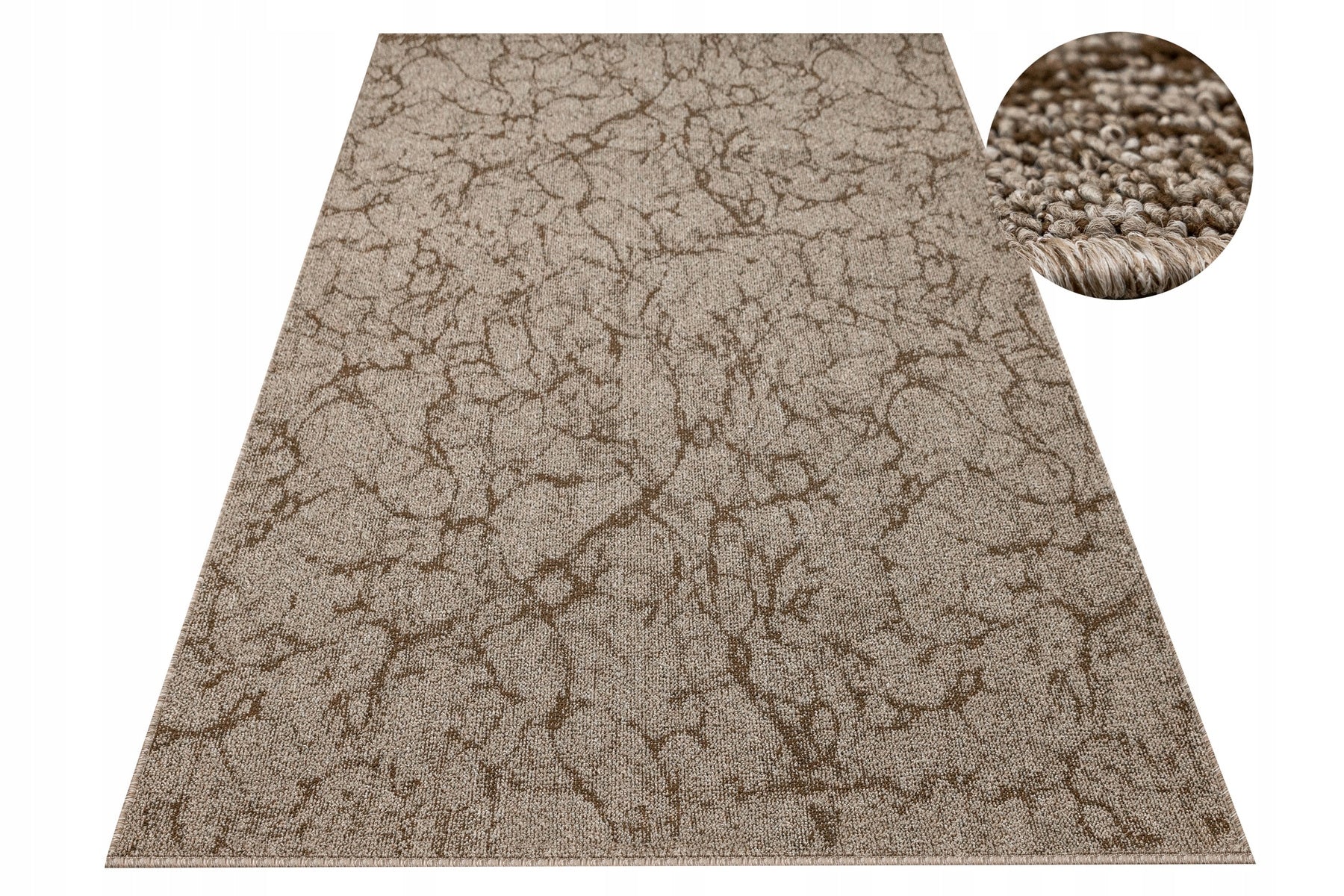 CARPET LOOP BROWN BEIGE LIKE MARBLE ON FELT FOR BEDROOM MARBLE 250x300 cm