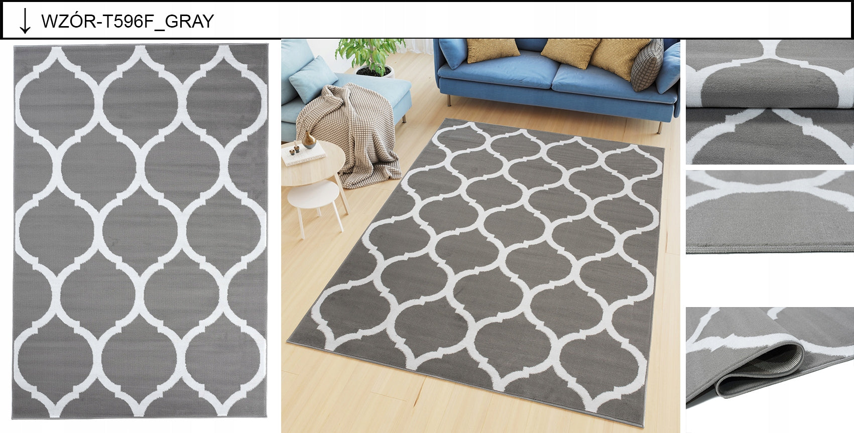 CARPET LUXURY 140x200 MODERN FASHIONABLE VARIOUS DESIGNS Product width 140 cm