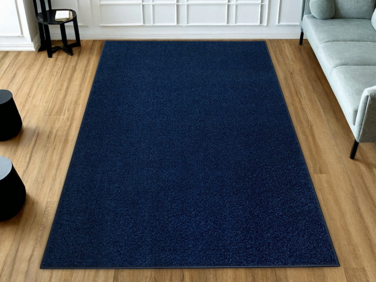 CARPET NAVY BLUE DYNASTY ON FELT FOR LIVING ROOM BEDROOM SOFT FLEECE 200x300 cm Brand Akcila