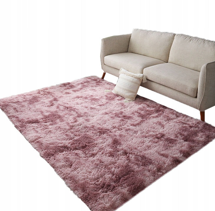 CARPET PLUSH SHAGGY RABBIT PINK 100x150 CM SOFT NICE THICK FURRY