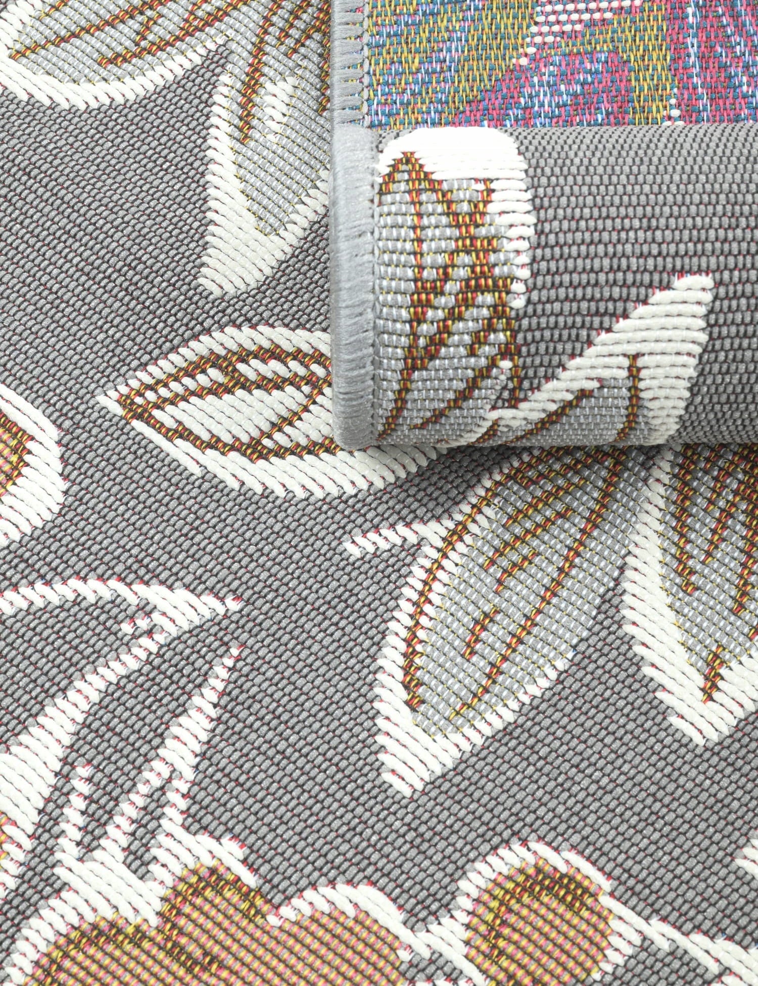 CARPET SIDEWALK FLAT-WOVEN MODERN INTERESTING PATTERN 80x200CM GREY FOR BALCONY Packaging status original