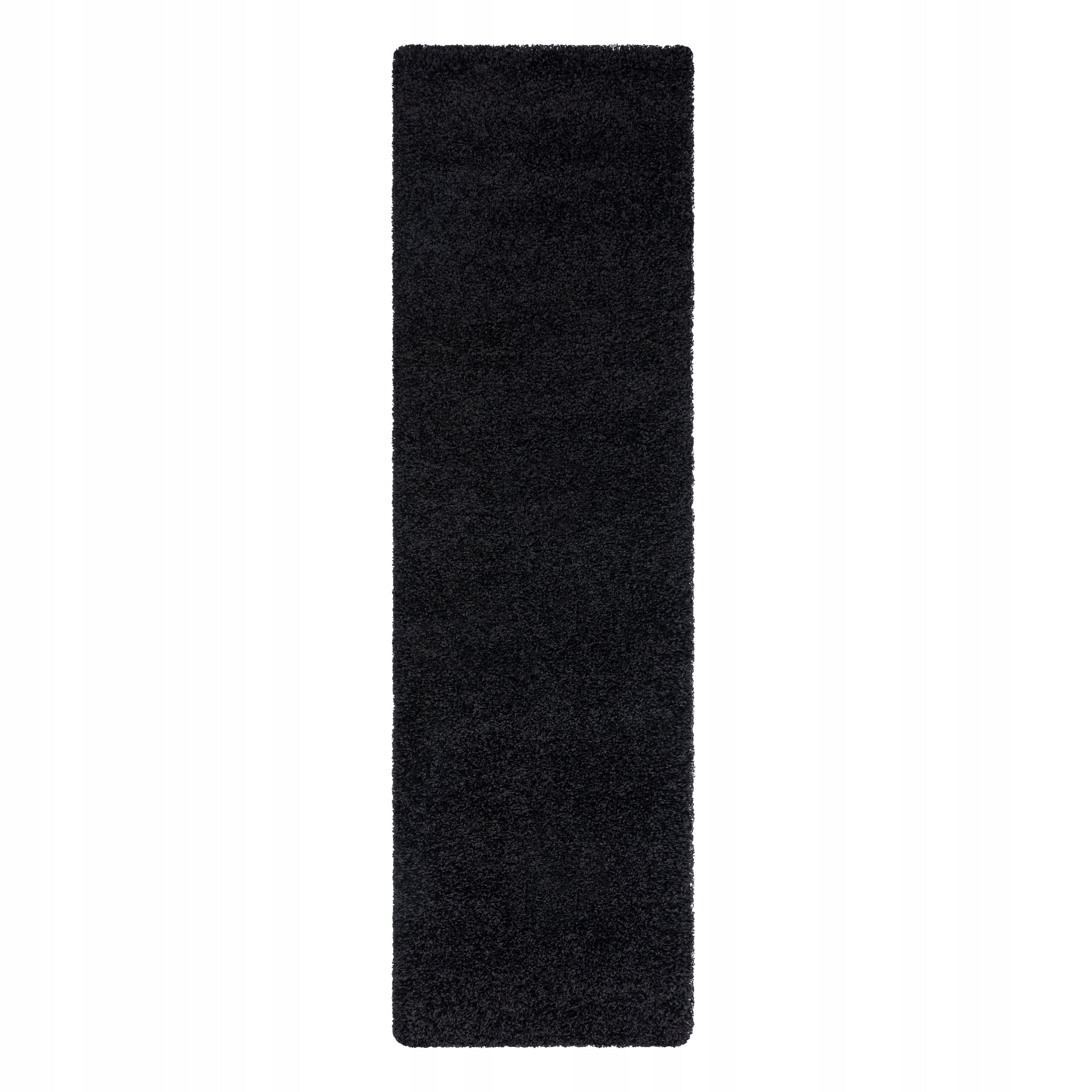 CARPET SOFFI shaggy 70x250 cm thick BLACK # AF152 Manufacturer code AF152