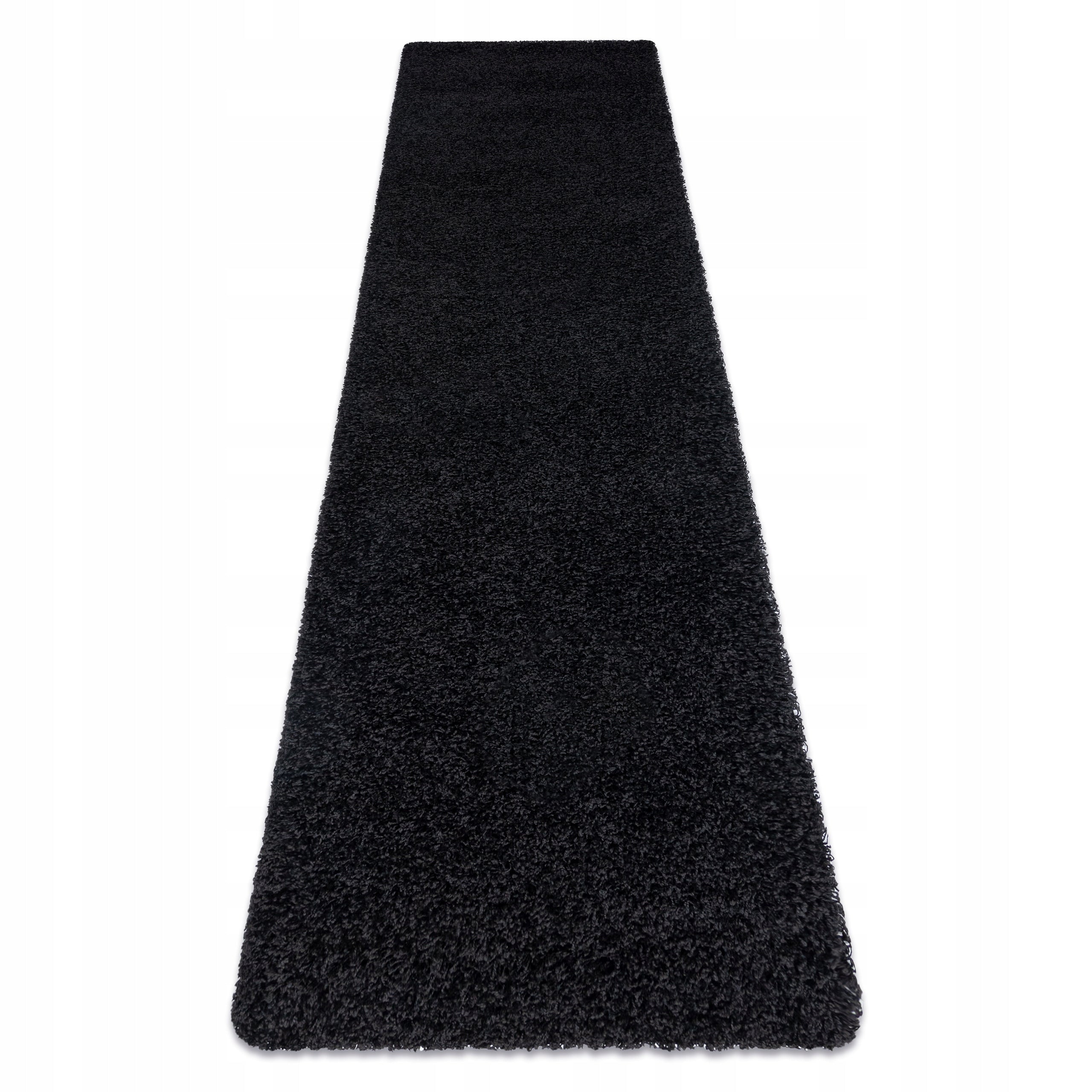 CARPET SOFFI shaggy 70x250 cm thick BLACK # AF152