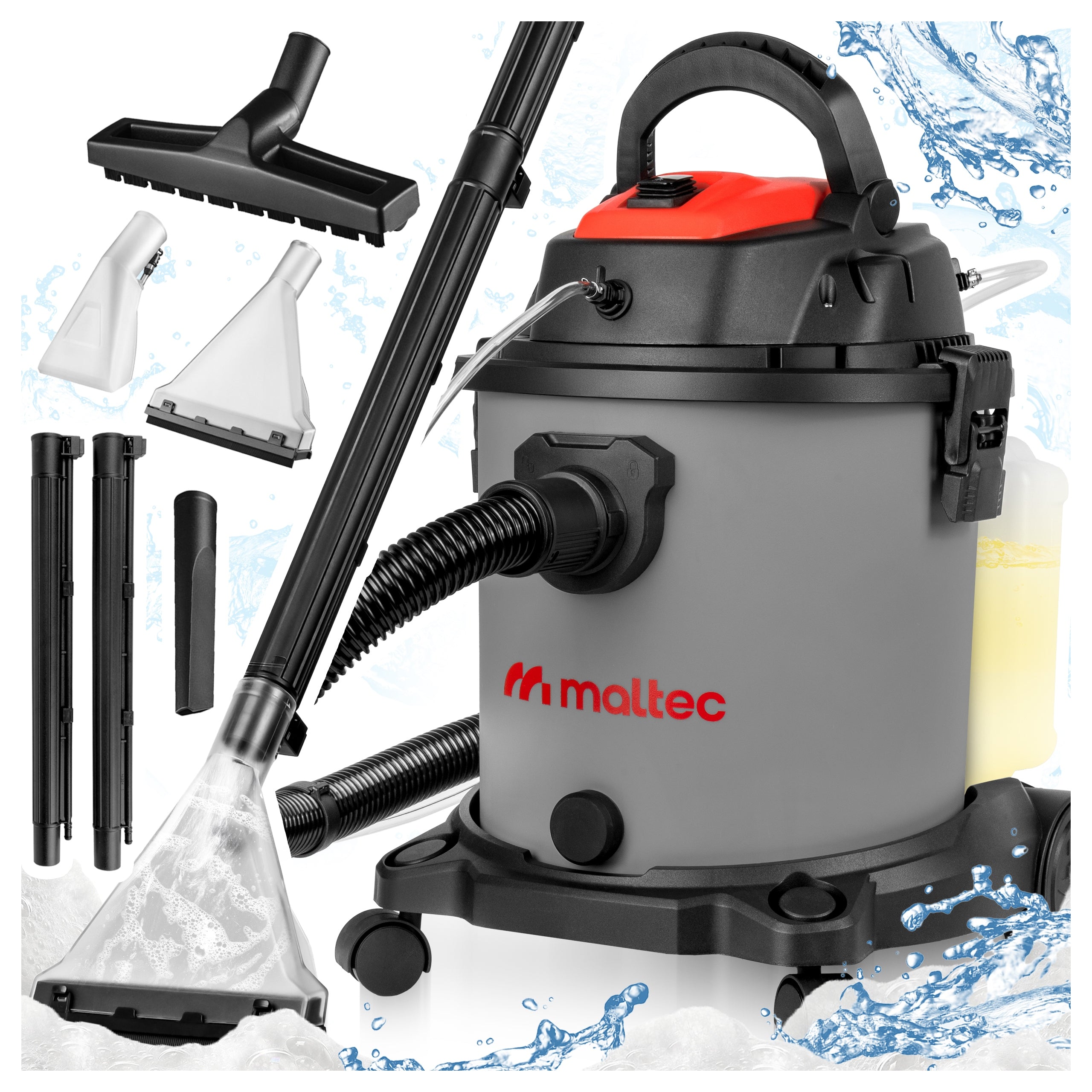 CARPET UPHOLSTERY WASHING VACUUM CLEANER NARROW SUCTION CUP 4IN1 STRONG 2200W