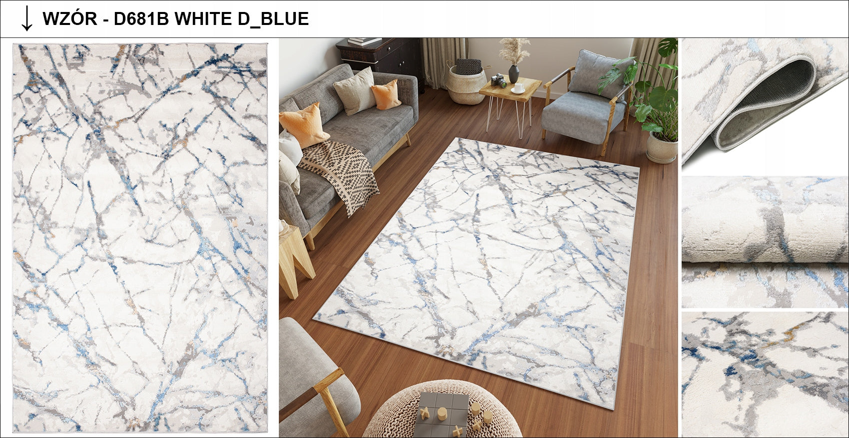 CARPET Valley 120x170 Duplex Vintage Modern Product width 120 cm