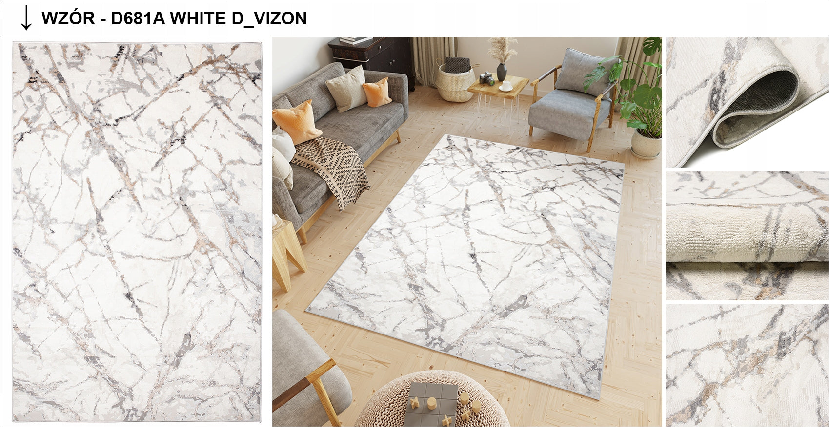 CARPET Valley 140x200 Duplex Vintage Modern Kind with short hair