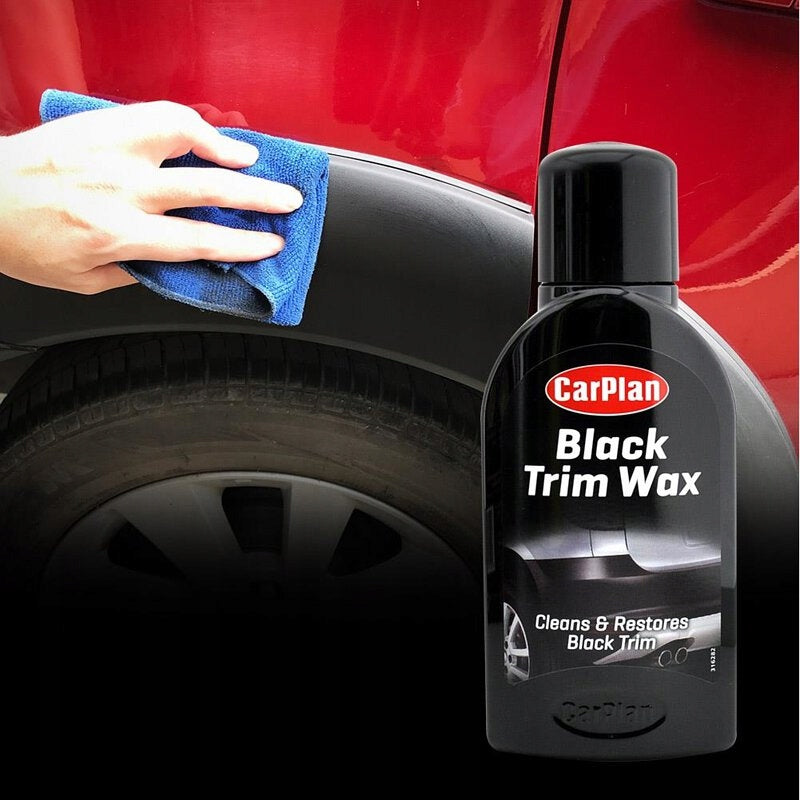 CARPLAN SET STRONG DRESSING TIRE BLACK FOR BUMPERS PLASTIC RESTORATION Packaging status original