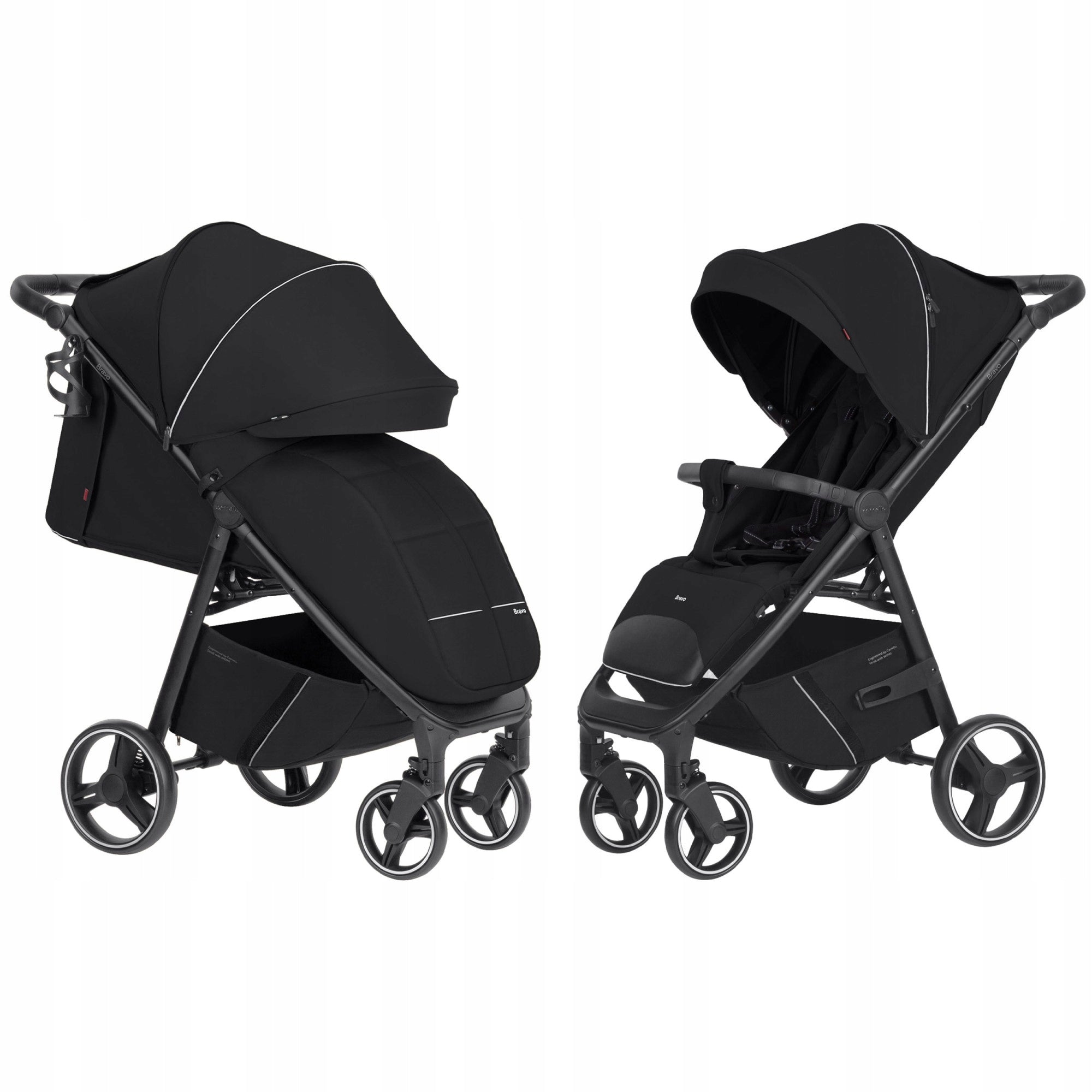 CARRELLO BRAVO STROLLER FOR BABY UP TO 22 KG ACCESSORIES + FOIL Color black