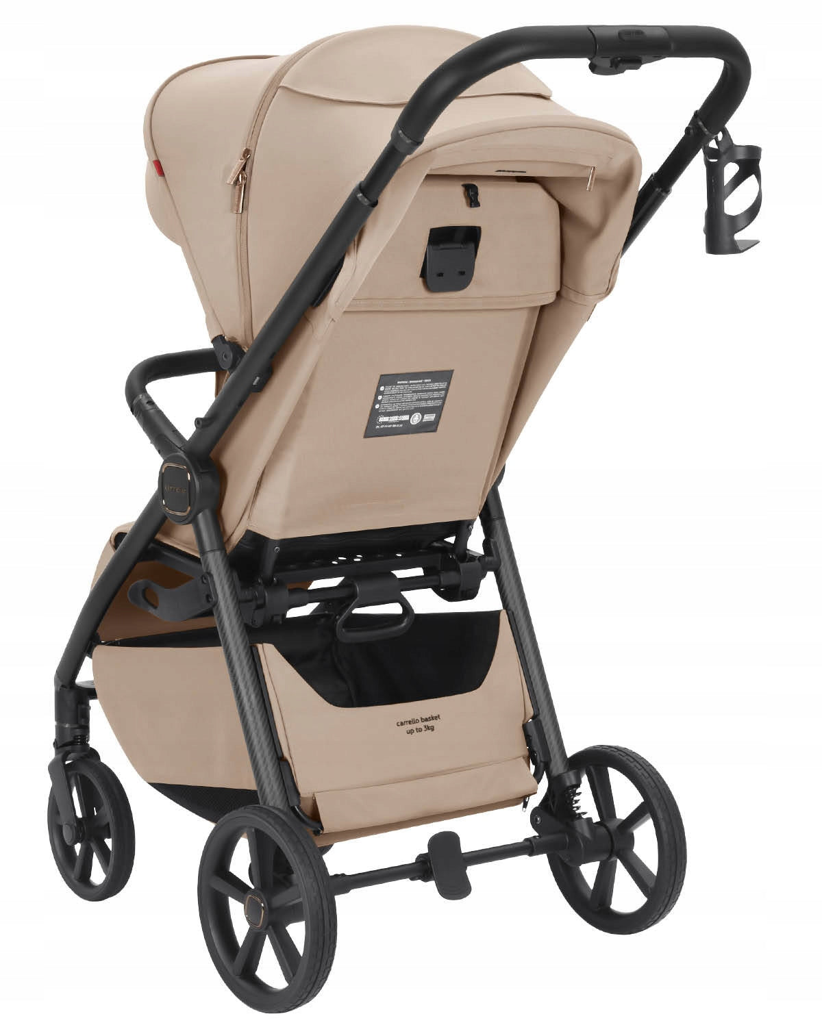 CARRELLO Bravo Carbon CRL-5530 Deep Black Stroller Brand Carrello