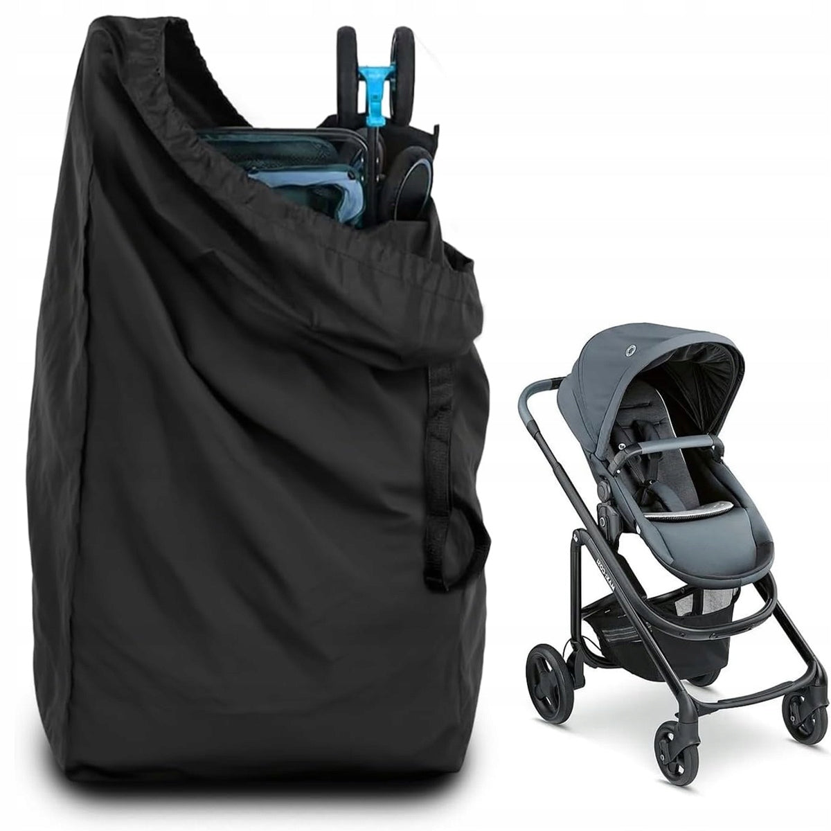 CARRY BAG FOR BABY STROLLER TRAVEL BAG FOR AIRPLANE BLACK