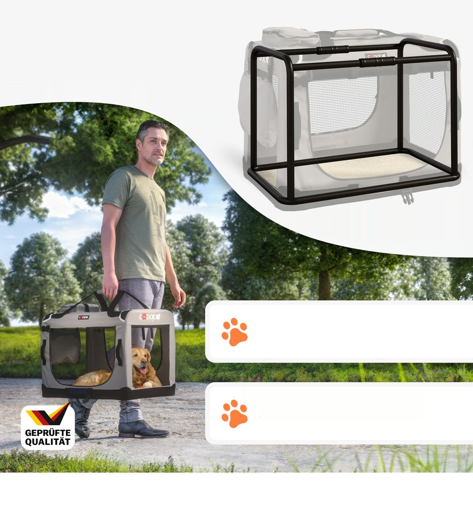CARRYING BAG TRANSPORTER FOR CAT DOG L 70x52x52cm Brand Cadoca