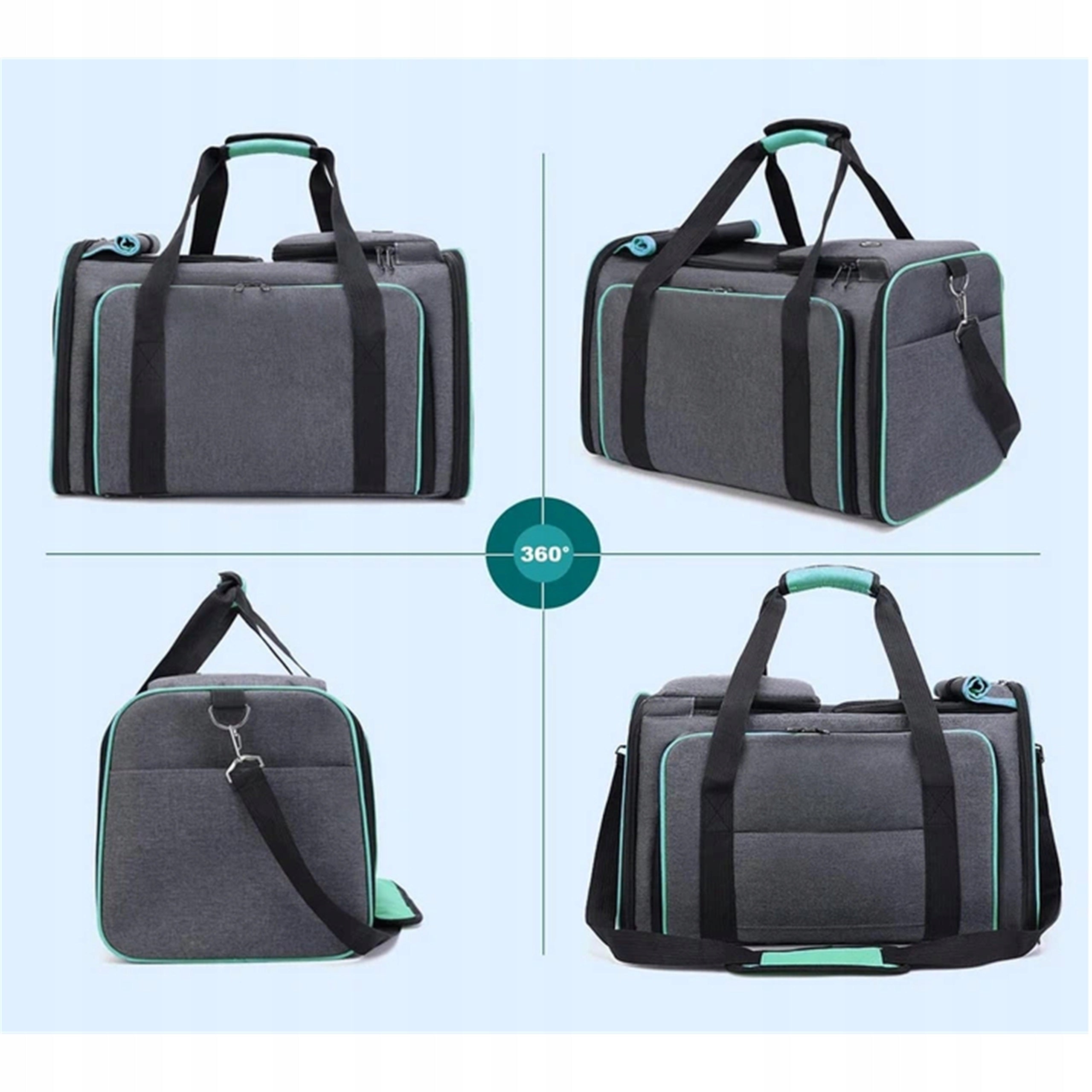 CARRYING BAG WITH FOLDING SIDES FOR CAT DOG ANIMALS LARGE Kind bag