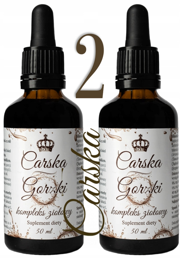 CARSKA Bitter herbal complex 50ml x2 | deep cleansing from the inside