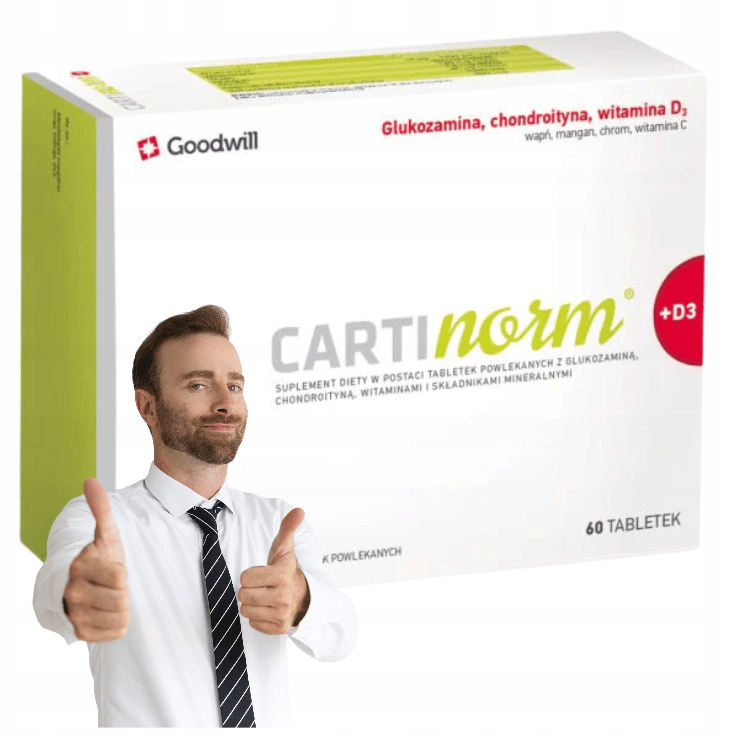 CARTInorm+Vitamin D3 60 tablets Dietary supplement for joints bone muscles