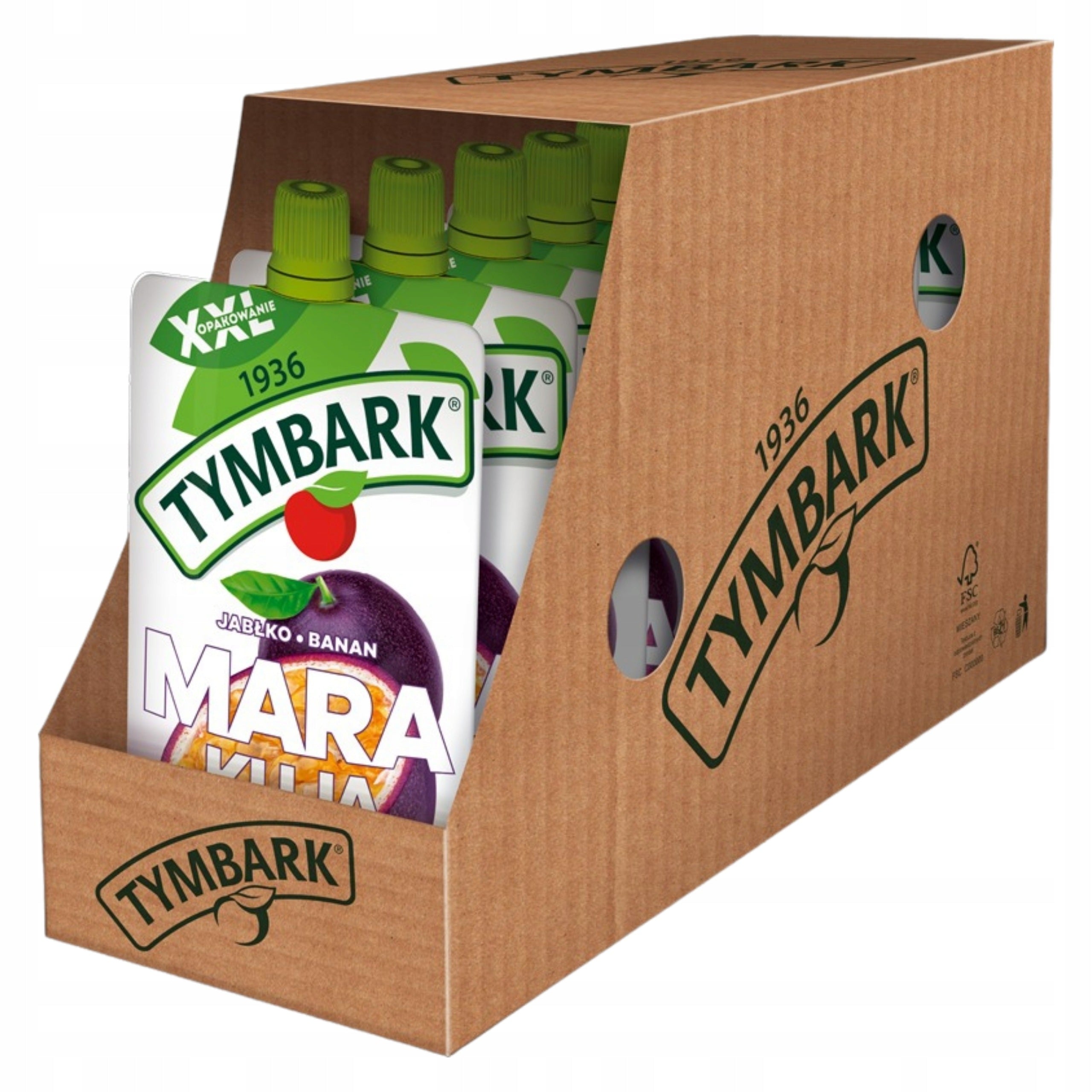 CARTON Tymbark Mousse Passion Fruit-lemon 10x200g