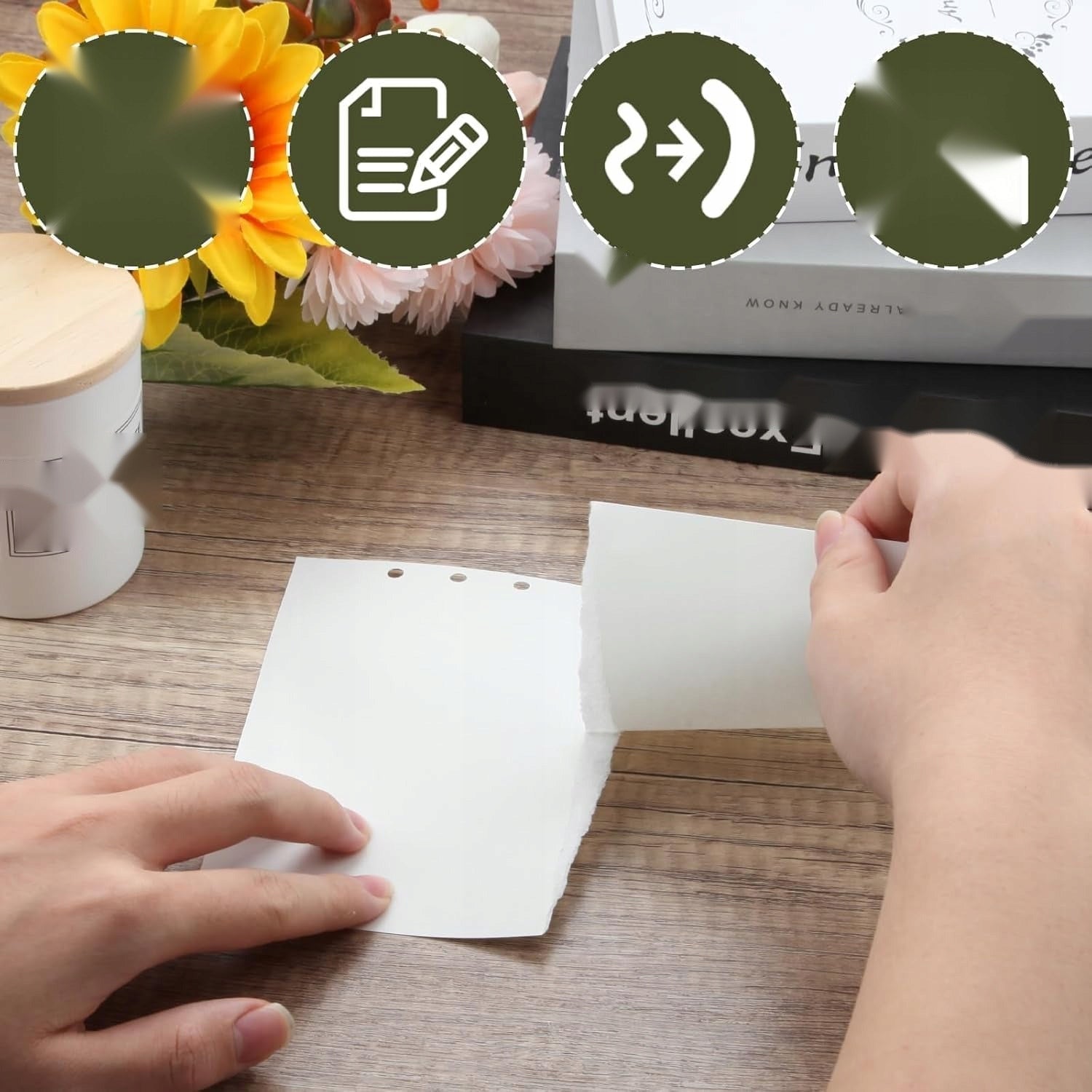 CARTRIDGE A5 180 SHEETS REFILL PAPER FOR BINDER 6 HOLES Reinforcement type no reinforcement