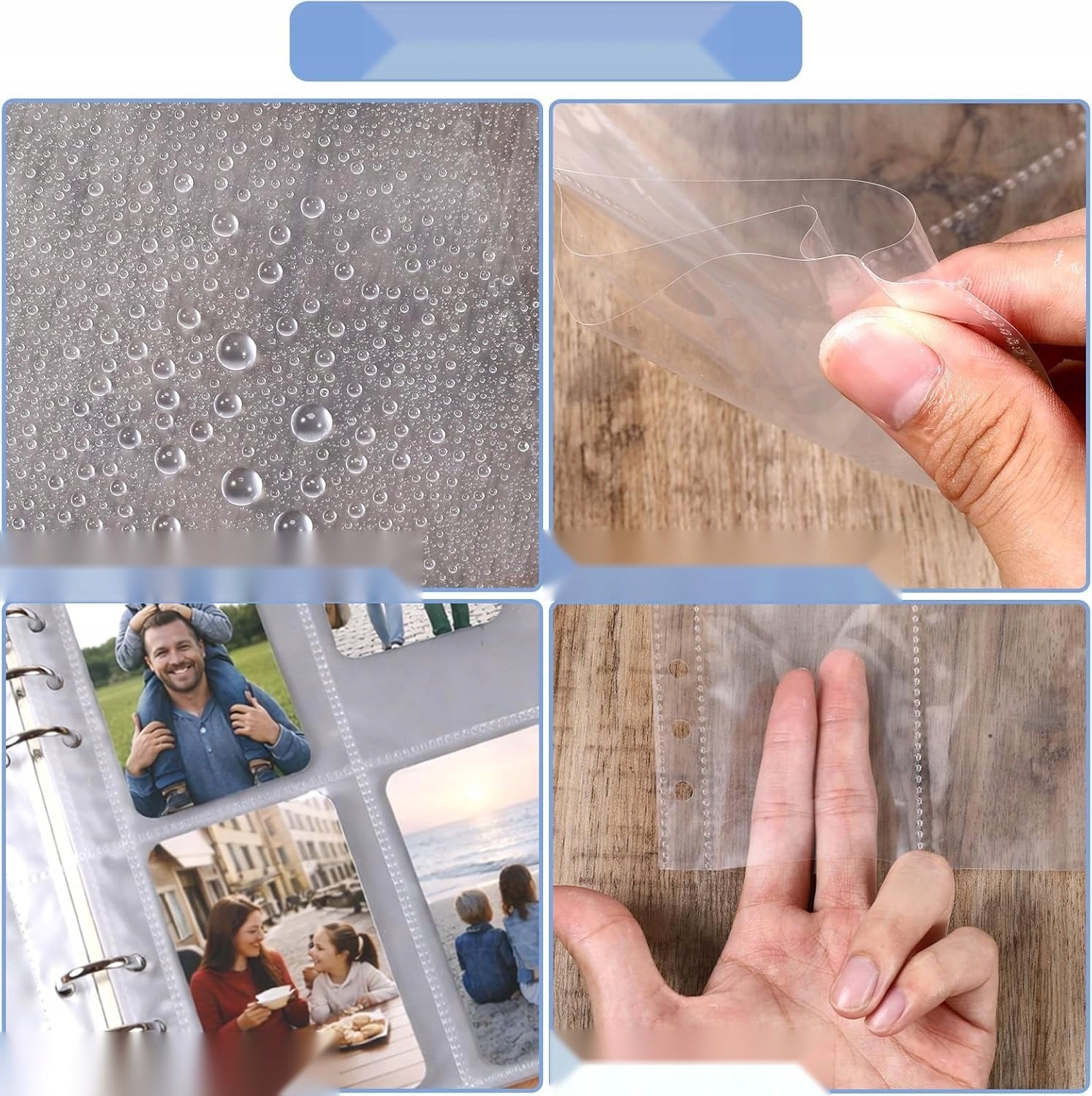 CARTRIDGES 40 PIECES A5 DOUBLE-SIDED POCKETS FOR TRANSPARENT PHOTOCARDS Kind other
