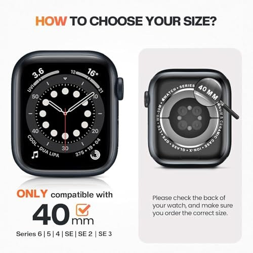 CASE APPLE WATCH 40MM SE SERIES 6 5 4 HARD PC SHOCKPROOF Kind not specified