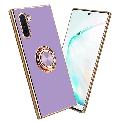 CASE COVER SAMSUNG GALAXY NOTE 10 BLACK GOLD WITH RING PROTECTION Brand no brand