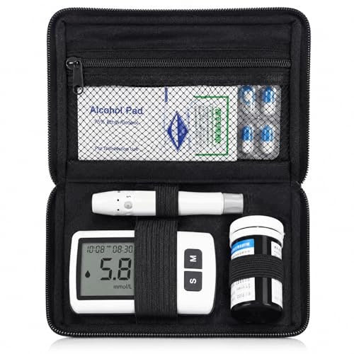 CASE FOR DIABETIC ORGANIZER GLUCOSE METER TEST STRIPS TRAVEL 16X11 5CM Medical device no
