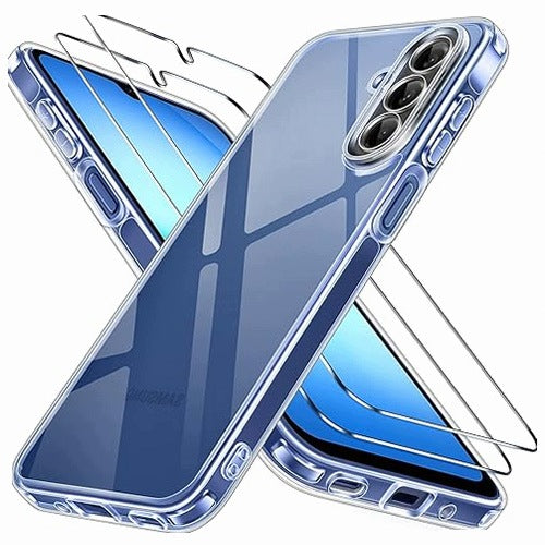 CASE FOR SAMSUNG GALAXY A17 4G 5G CLEAR PROTECTIVE TEMPERED GLASS