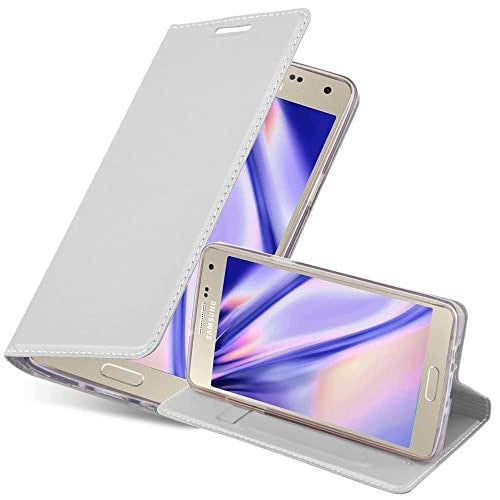 CASE FOR SAMSUNG GALAXY A3 2015 SILVER MAGNETIC LEATHER ELEGANT Brand no brand