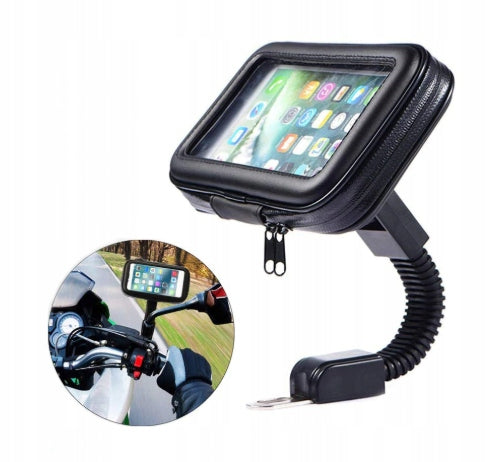 CASE WATERPROOF TOUCH PHONE HOLDER FOR MIRROR MOTOR XL 6.4-8.0″ Model MT1 XXL