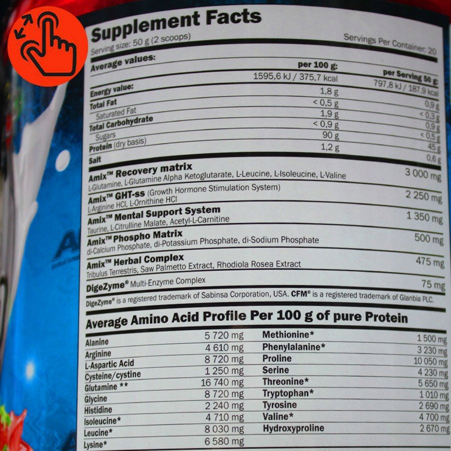 CASEIN PROTEIN Slow Absorbent, Protein Conditioner for the Night + Growth Hormone Expiration date at least 1 year from the date of purchase
