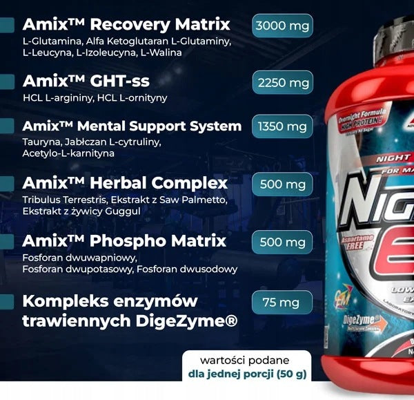 CASEIN PROTEIN Slow Absorbent, Protein Conditioner for the Night + Growth Hormone Packaging status original