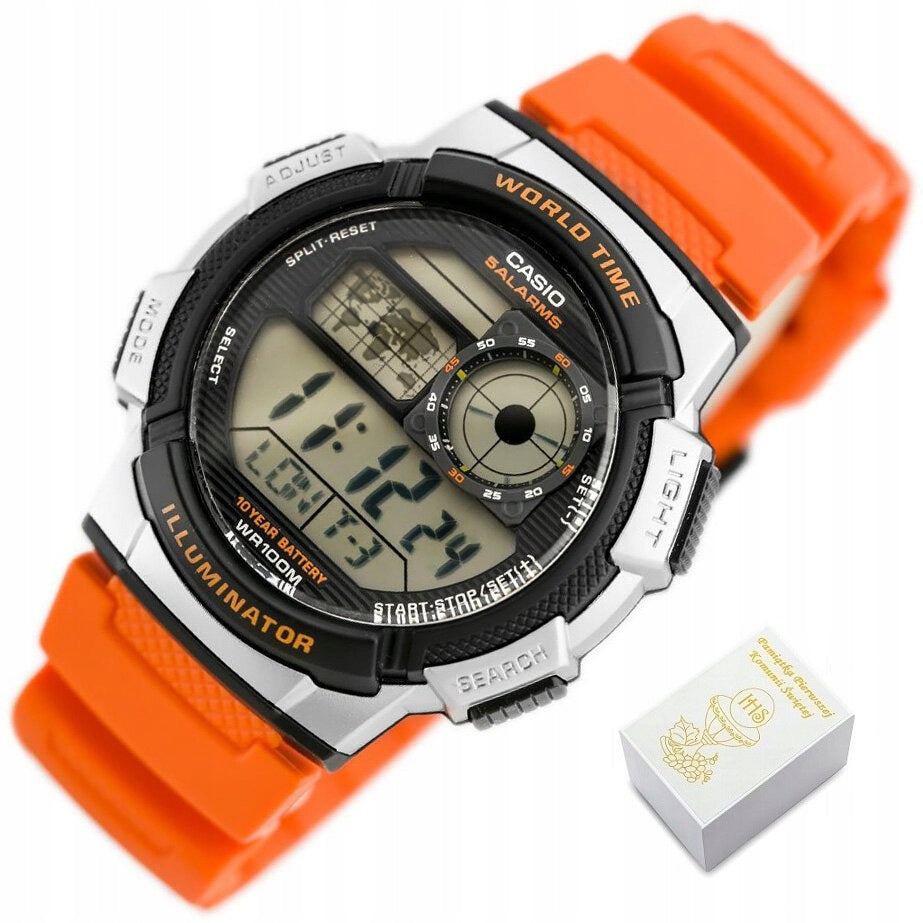 CASIO watch for a boy GIFT FOR COMMUNION +BOX +BAG +ENGRAVING