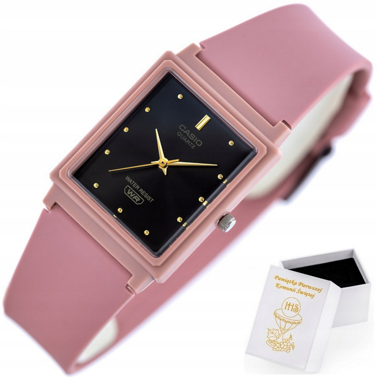 CASIO watch for girls FOR COMMUNION +BOX+ENGRAVING +BAG