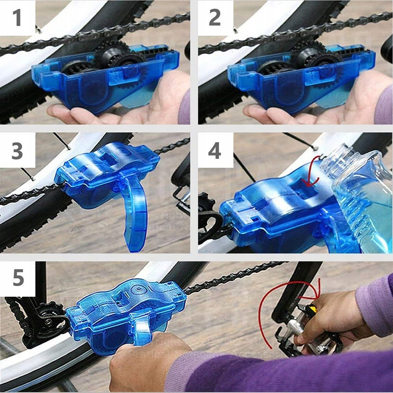 CASSETTE INSTRUMENT DEVICE FOR CLEANING CHAIN LUBRICATION BICYCLE MOTOR For for chain