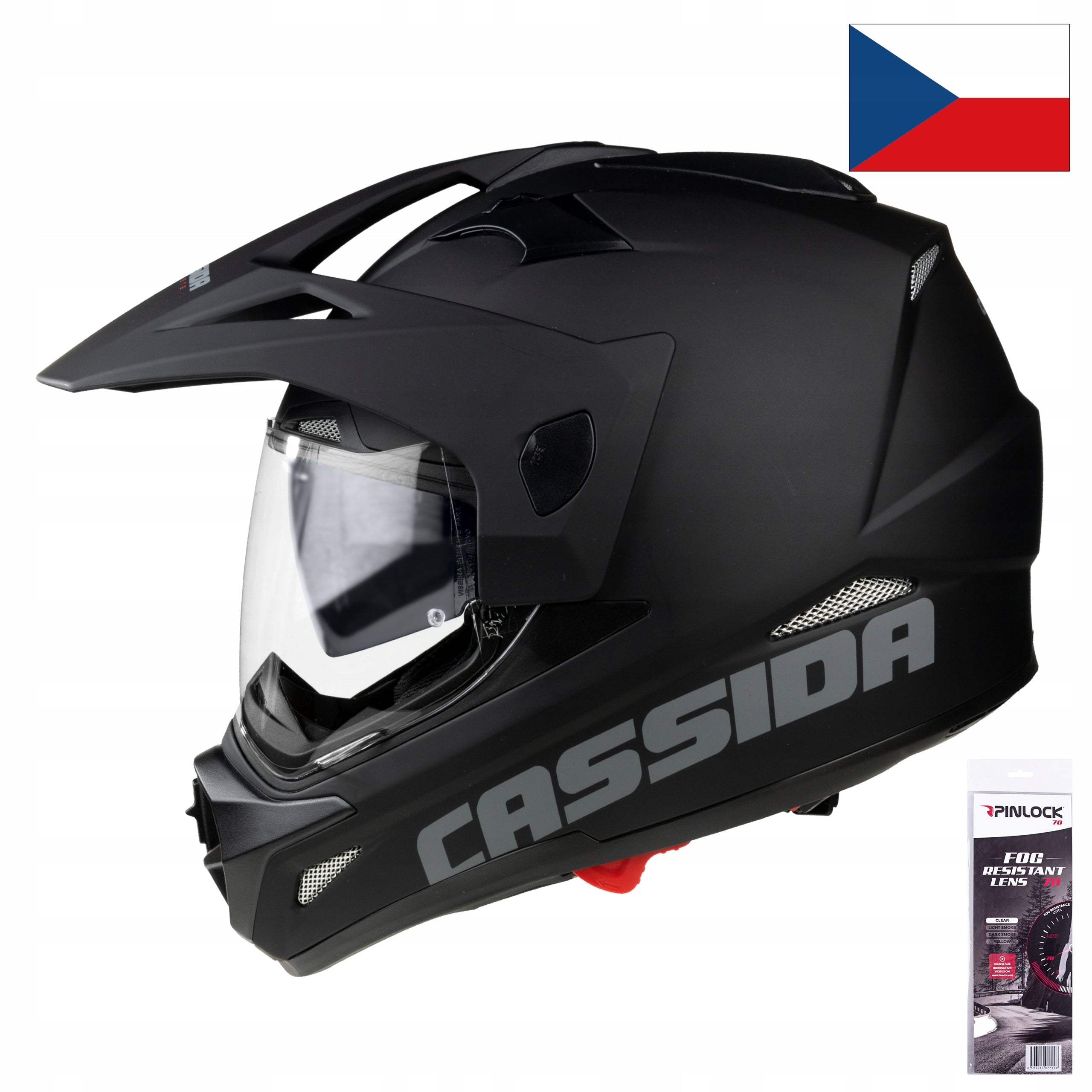 CASSIDA CZECH CROSS + INTEGRAL XS SYSTEM HELMET Size XS