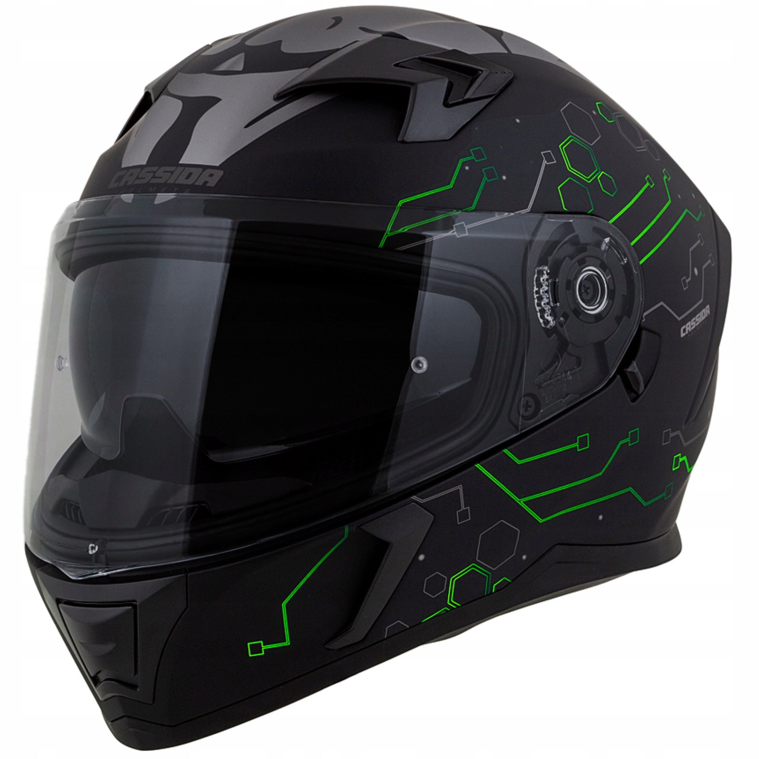 + CASSIDA GLASS MOTORCYCLE HELMET REFLECTIVE GRAPHICS EAN (GTIN) 8596303091347