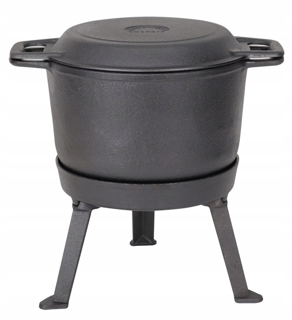 CAST IRON BOILER 8 L Hungarian Hunting POT for Baking FIREPLACE GRILL Capacity 8 l