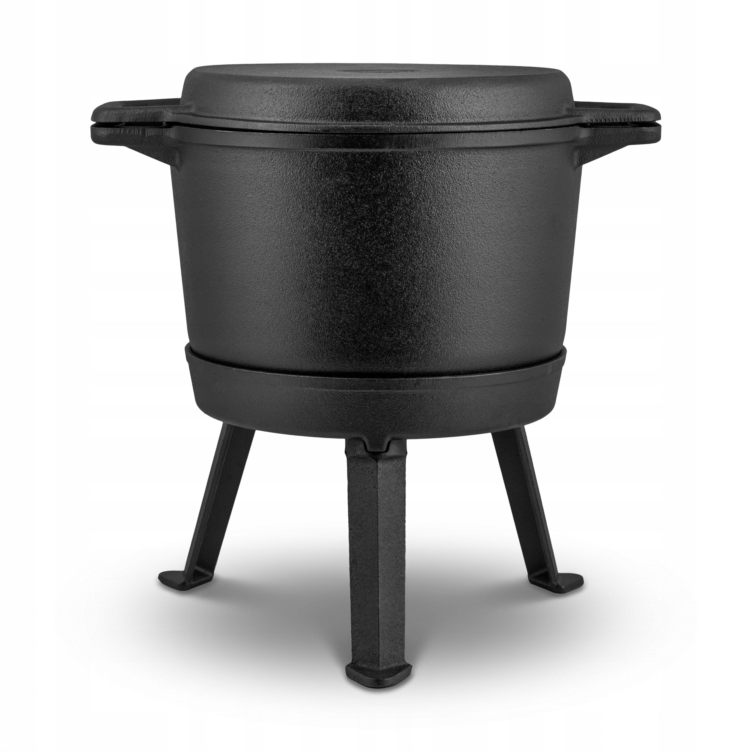 CAST IRON BOILER DISMANTLED 8L pot + GRILL PAN + RECIPES freebie Packaging status original
