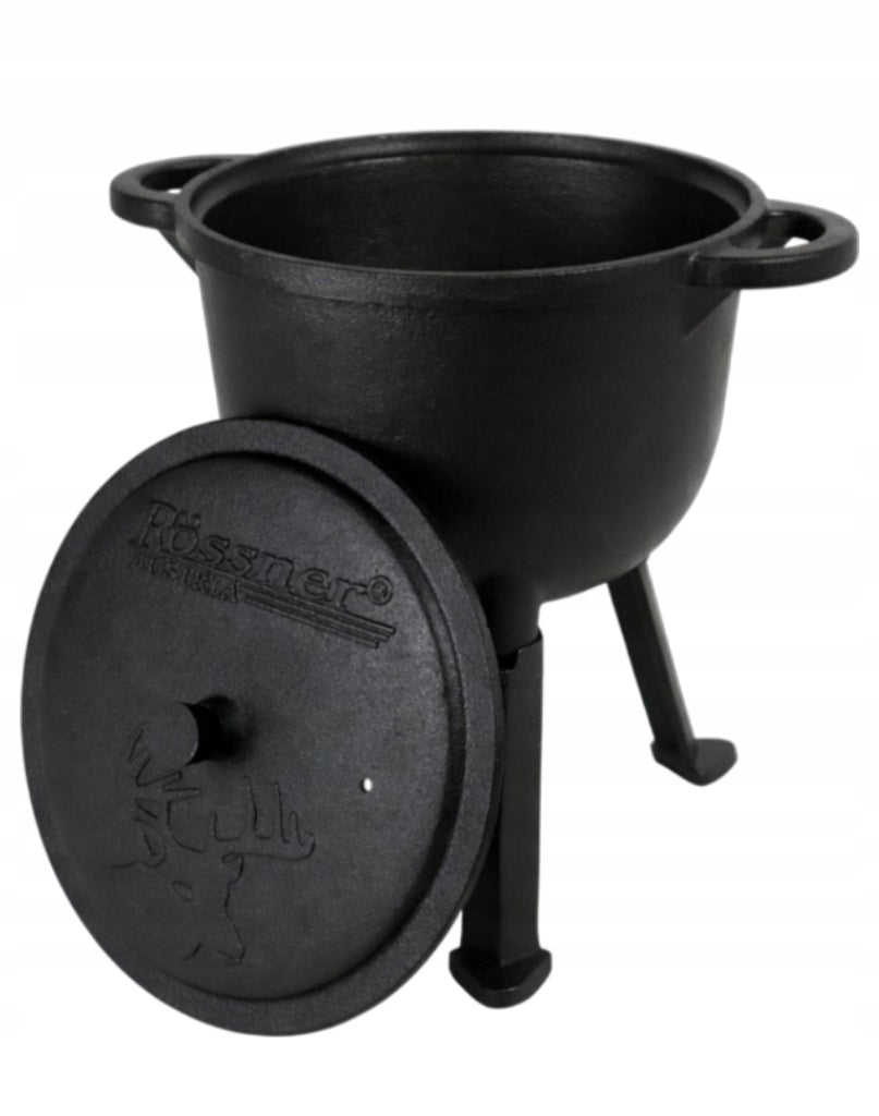 CAST IRON CAULDRON FOR ROASTS HUNTING CAULDRON 11L HUNGARIAN GRILL Packaging status original